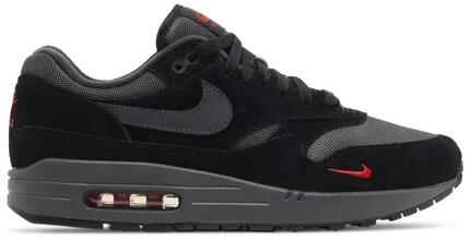 Zapatillas para hombre - sintético - Nike Air Max 1 - negro, rojo universitario
