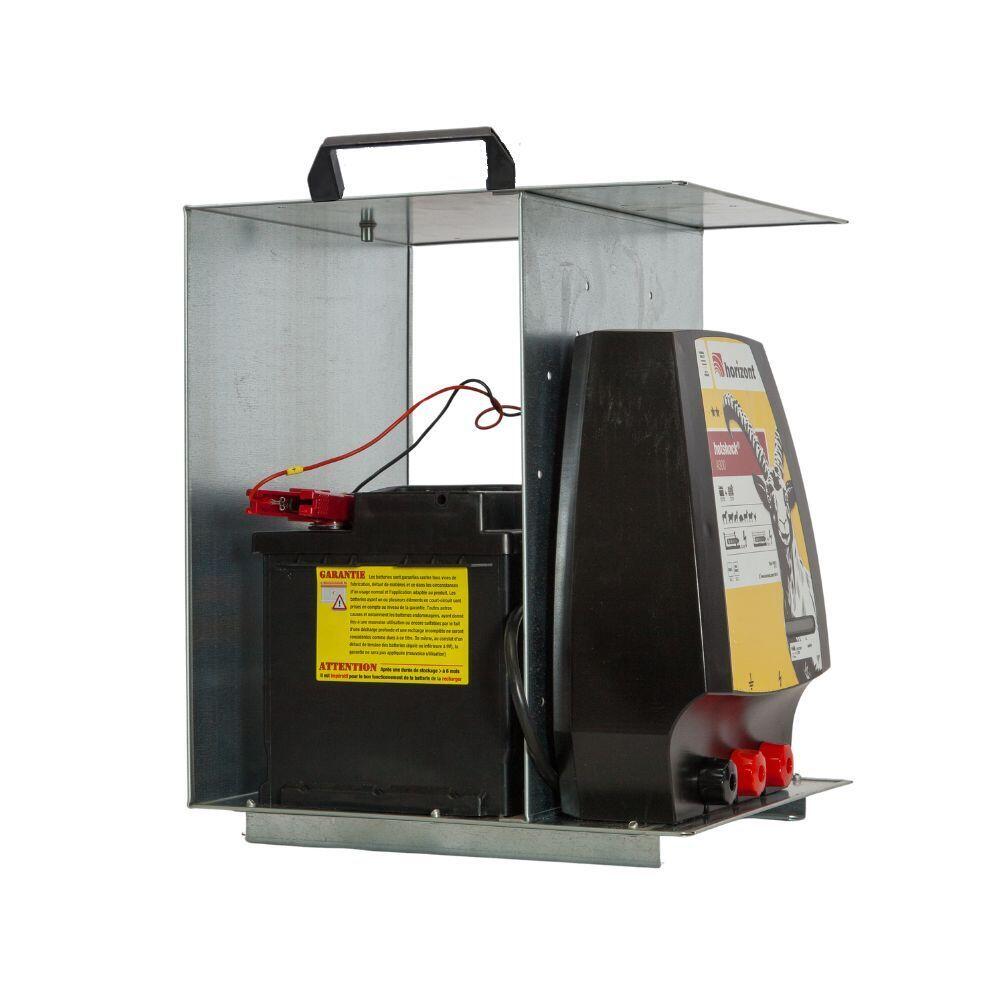 Accessoire pour clôture boite de transport pour électrificateur et batterie en m 3/4