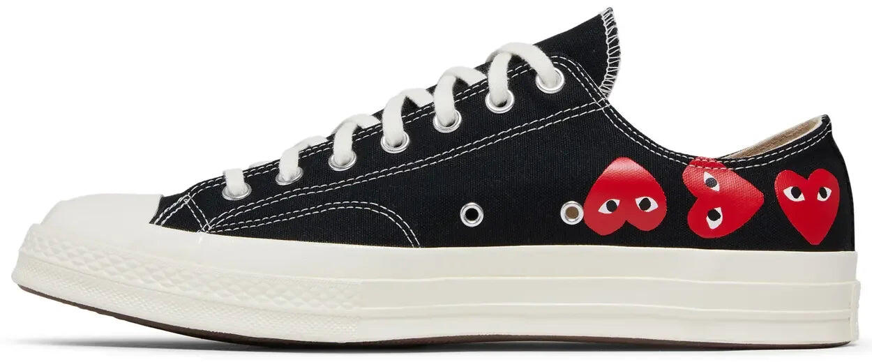 Converse Chuck Taylor All Star 70 Ox Comme des Garcons PLAY Multi-Heart Black 2/5