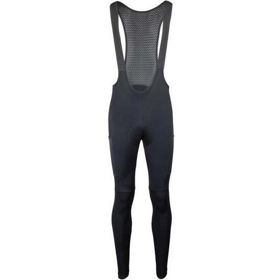 Spodnie rowerowe długie z wkładką i szelkami Force Endless wiosenno/jesienne