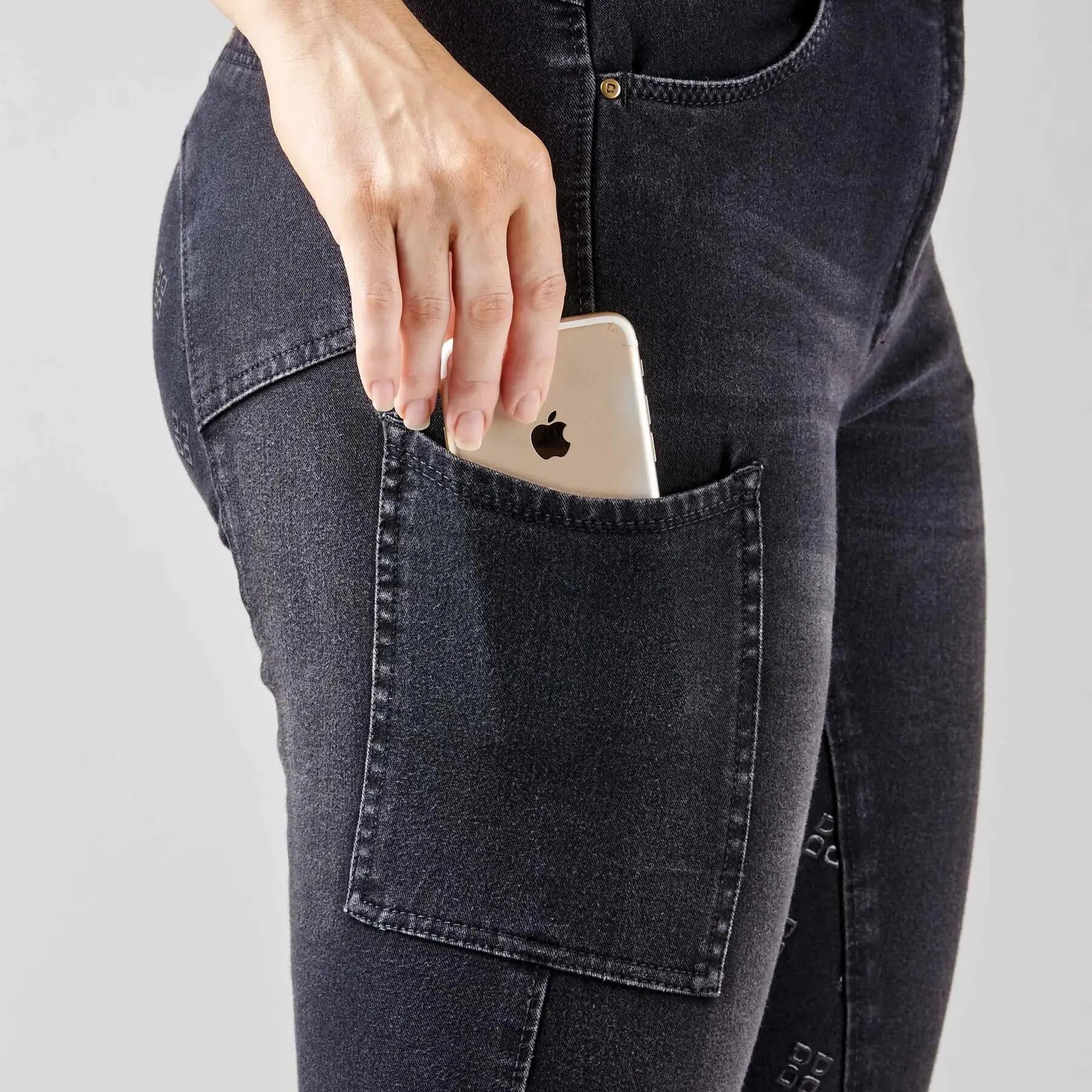 Bedruckte Reitjeans aus Silikon full grip Frau Dublin Shona 4/4