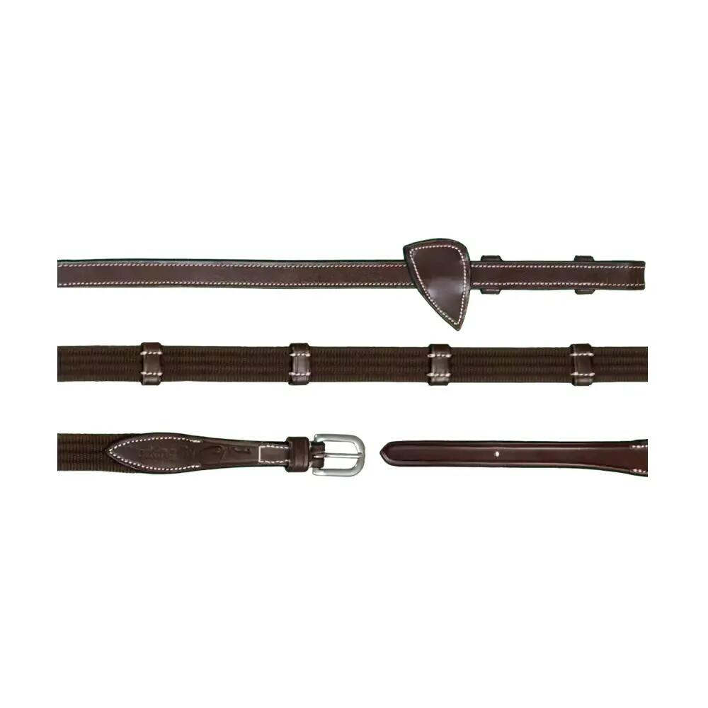 Fabric reins for horse with 9 stops Dy'on