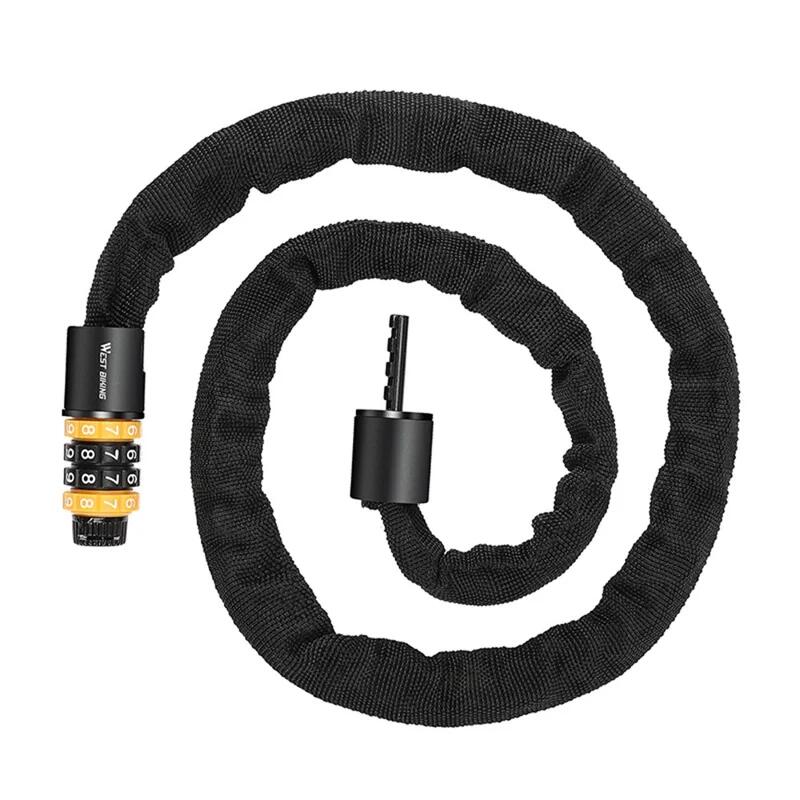 Lucchetto combinazione 4 cifre antirrobo bici 3/4