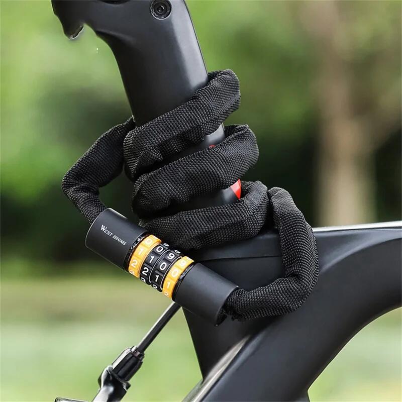 Lucchetto combinazione 4 cifre antirrobo bici 4/4