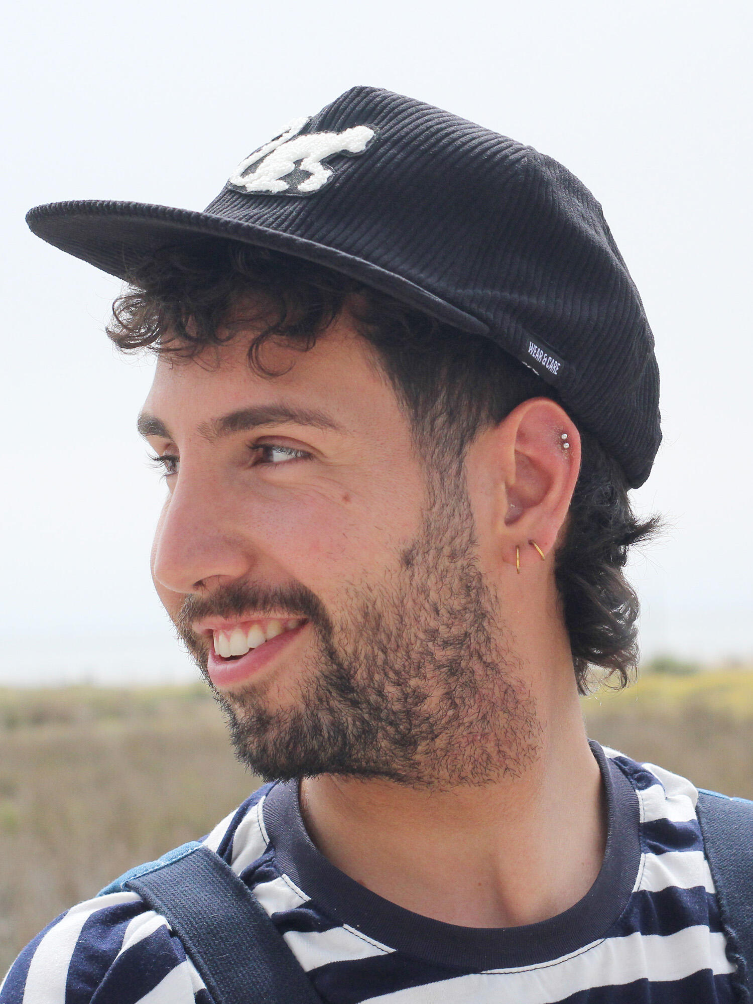 Gorra béisbol Visera Plana - Hombre/Mujer - Talla única (Negro) 6/6