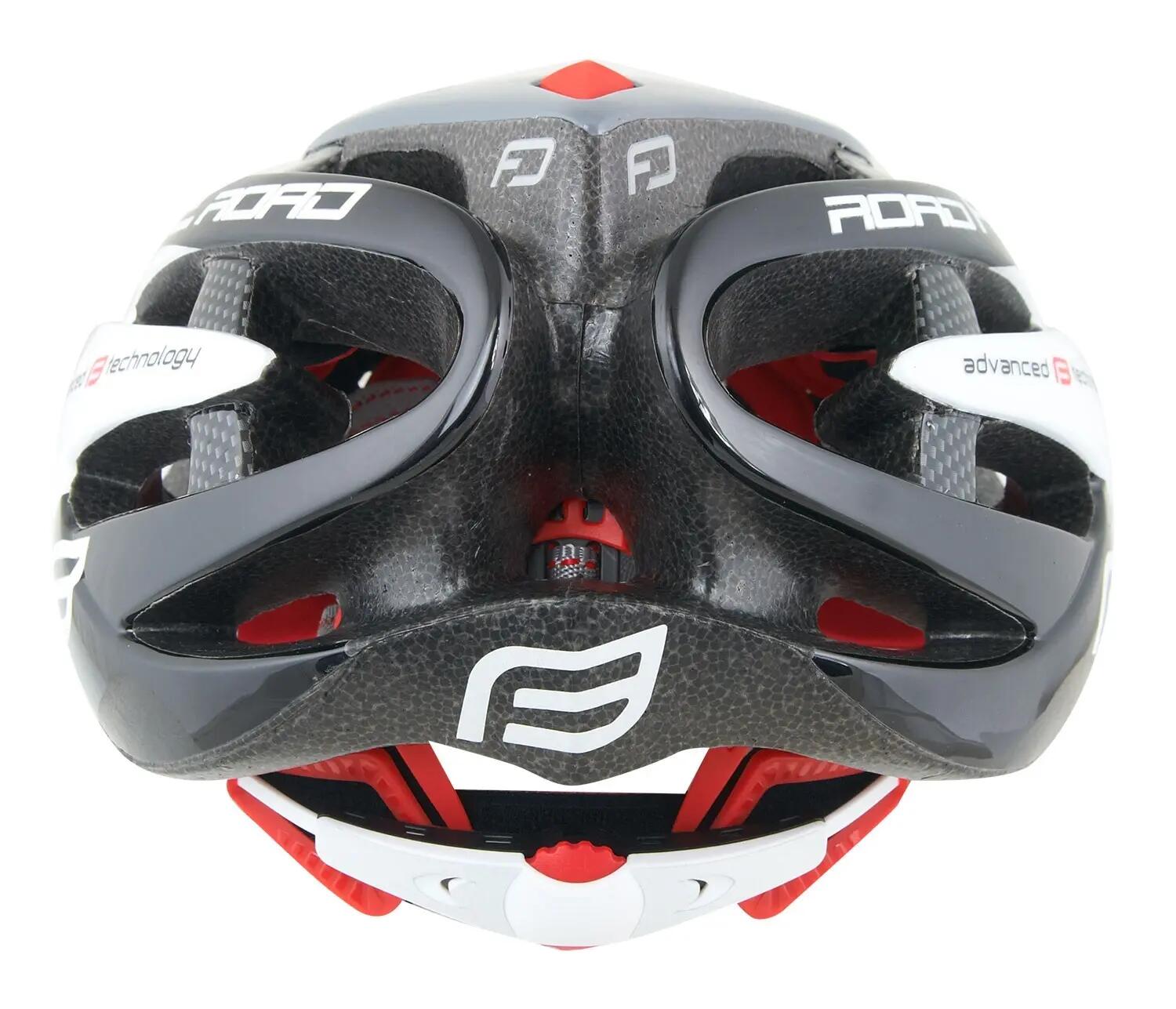 Casca Force Road Junior, Negru/Alb, XS - S 5/5