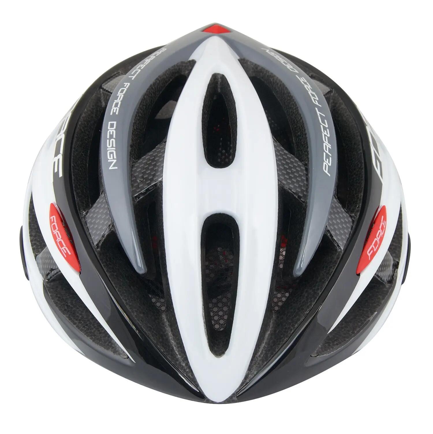 Casca Force Road Junior, Negru/Alb, XS - S 4/5