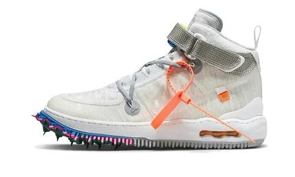 Zapatillas Air Force 1 Mid Off-White Clear White