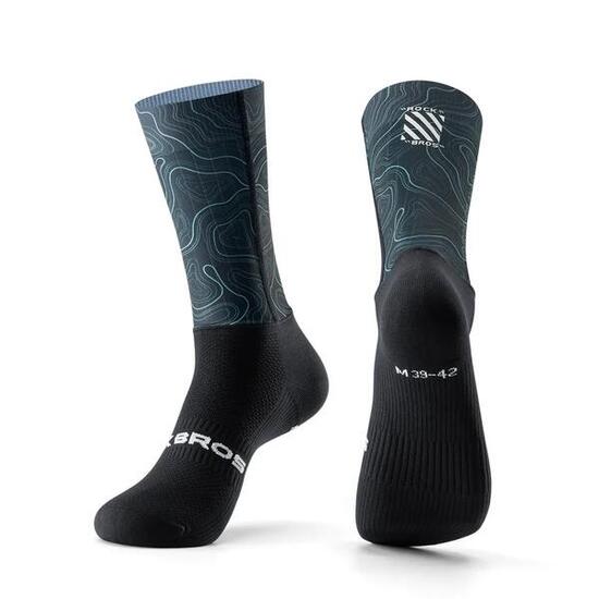 Chaussettes de compression cyclisme anti-bactériennes respirantes