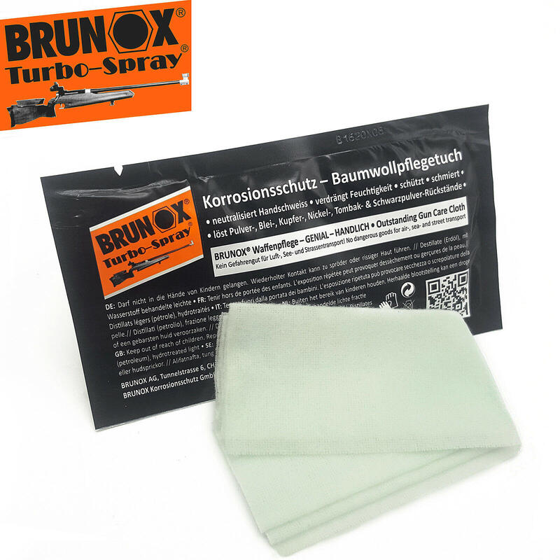 Set 5 servetele curatare arme de foc Brunox Gun Care Cloth