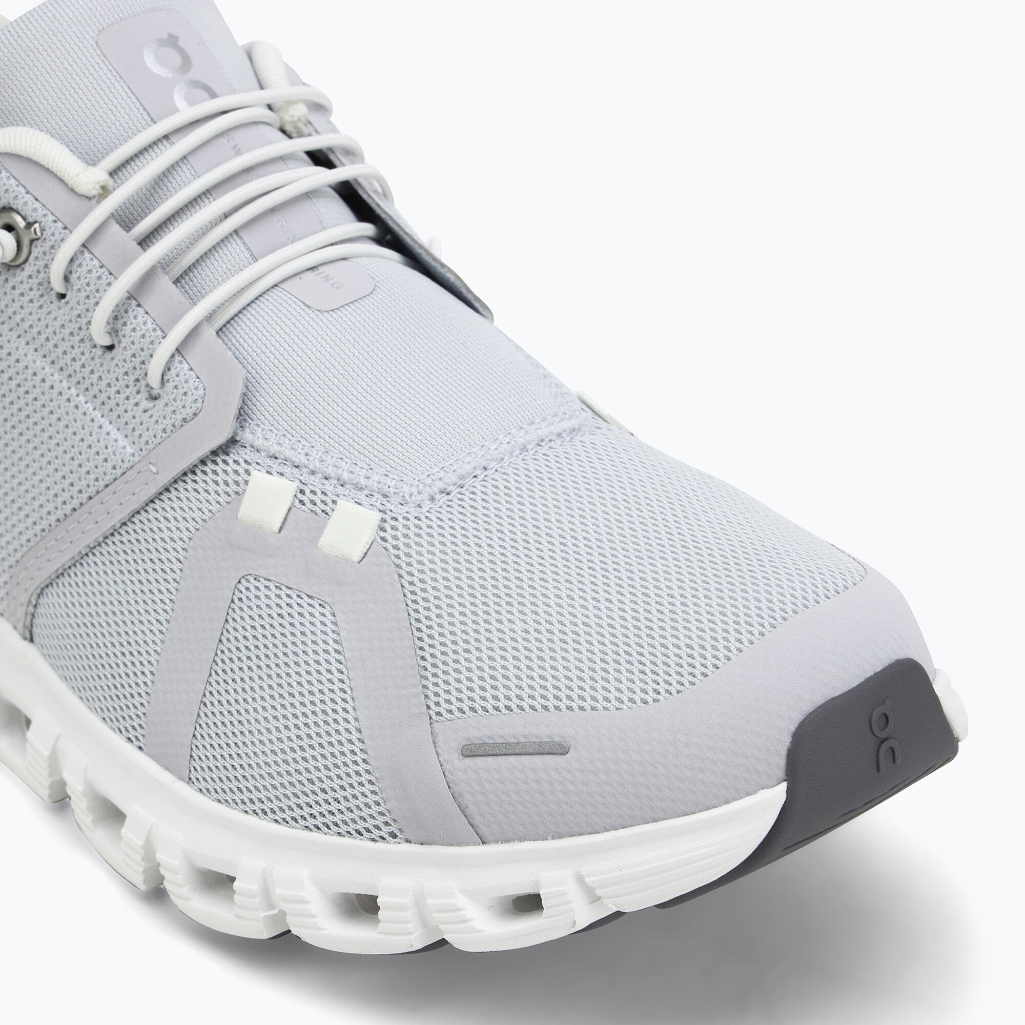 Zapatillas Grises On Running Cloud 6 Glazier/White Cómodas y Ligeras 7/7
