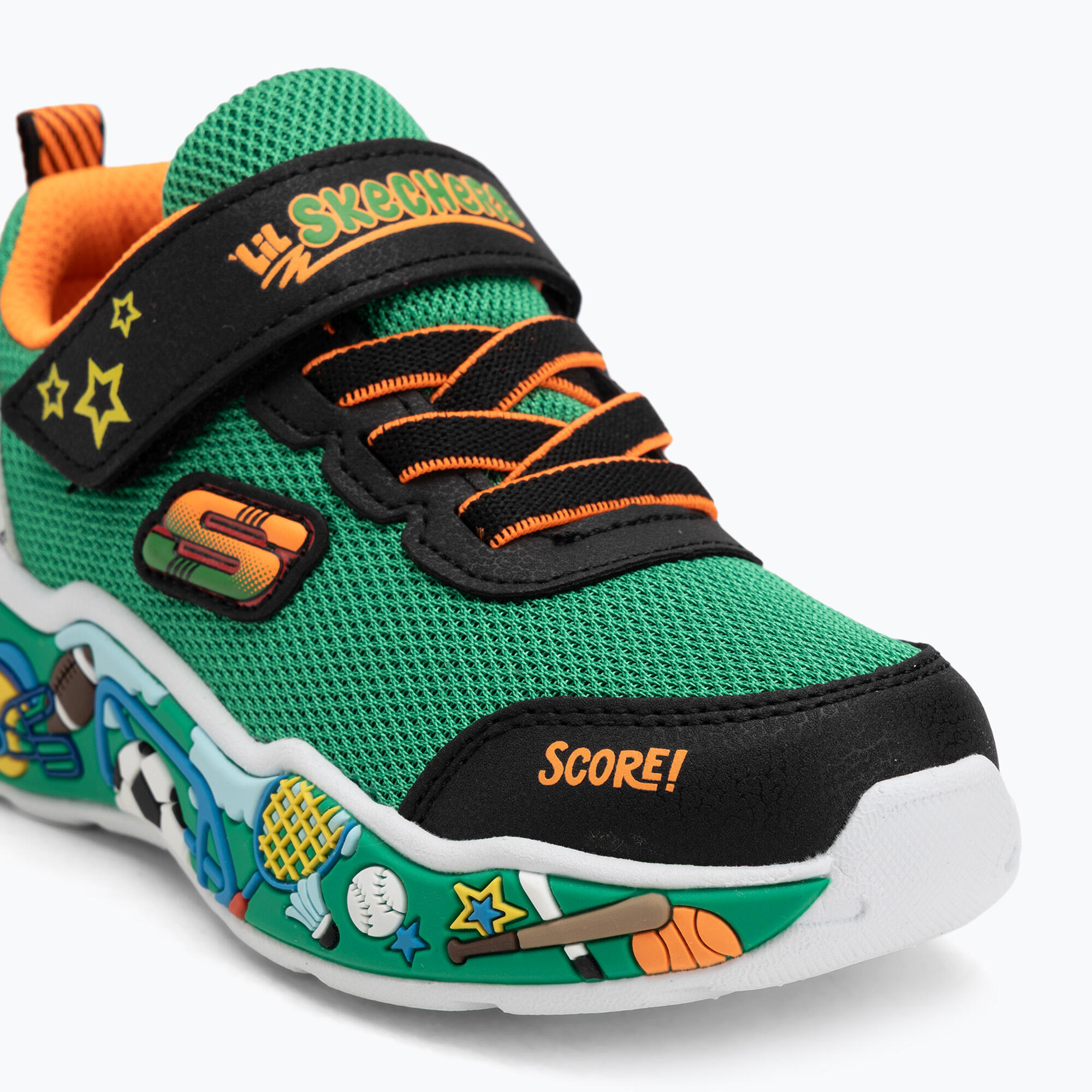 Sapatilhas Desportivas Caminhada Infantis Skechers 407312N_GRMT Verde Adesivo 7/7