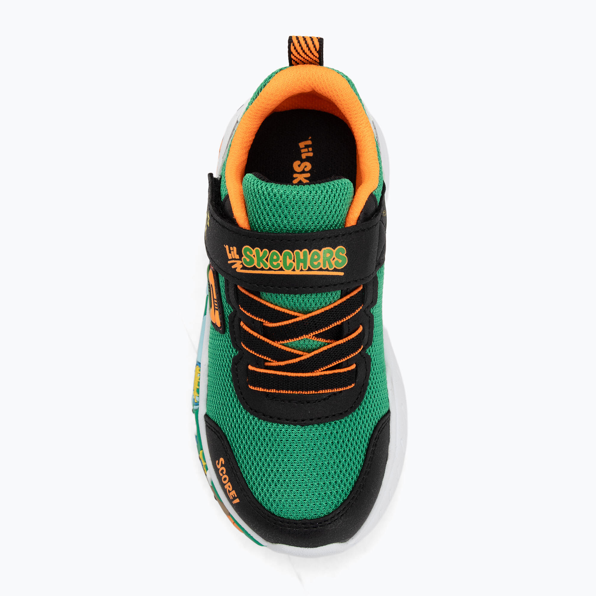Sapatilhas Desportivas Caminhada Infantis Skechers 407312N_GRMT Verde Adesivo 5/7