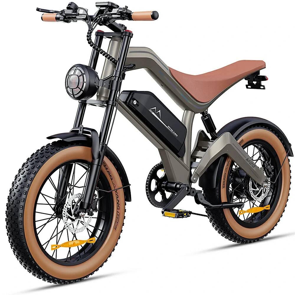 M20 Adult Electric Bike 48V18.2AH Battery 20 inch Fat Tire all-terrain