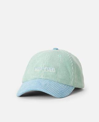 Product unisex casquette en velours côtelé icons - vintage mint/blue