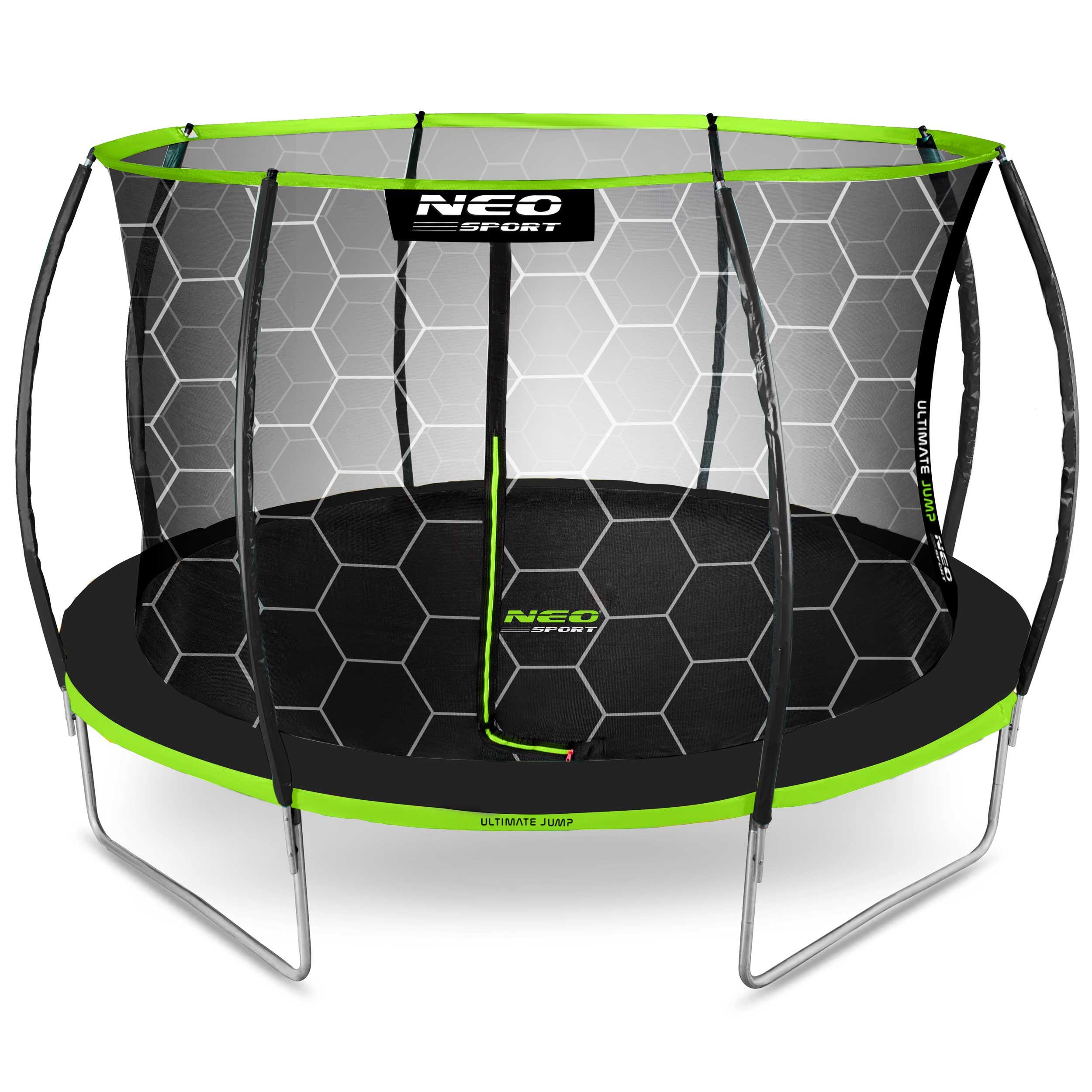 Trampolina ogrodowa Neo-Sport NS-12C221 Circle 374cm/12ft z siatką wewnętrzną 2/7