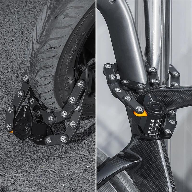 Vouwfiets slot met verlengde code anti-diefstal 4/4