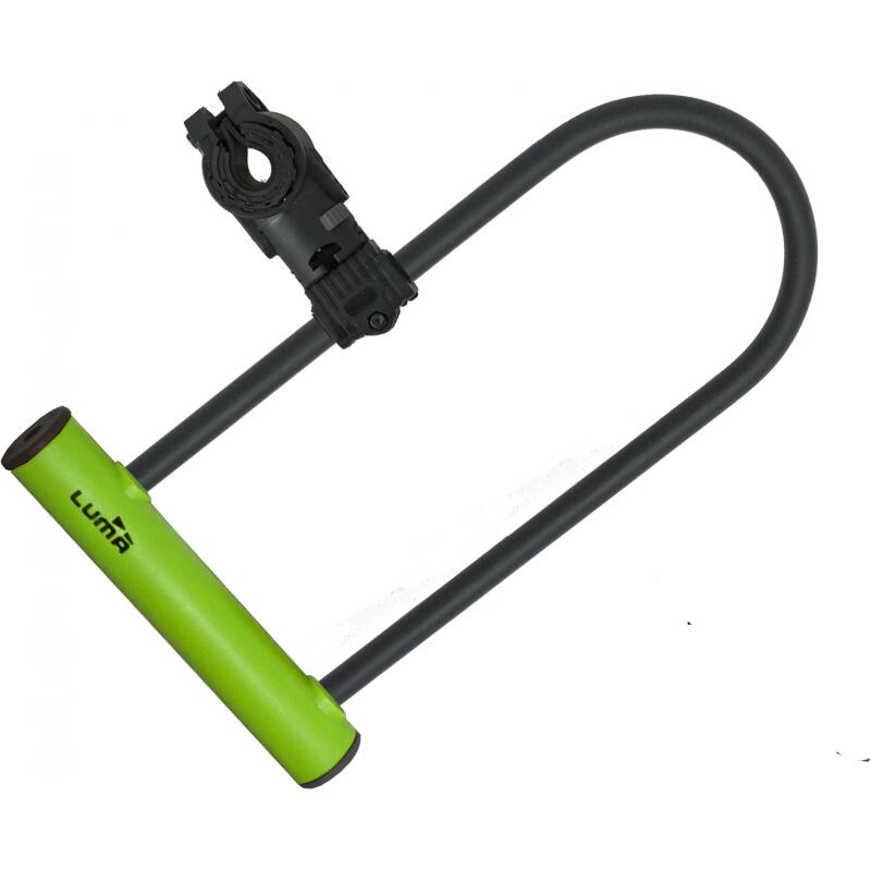 Antifurt bicicleta Luma Enduro 35 HU, Verde, cu suport prindere pe cadru