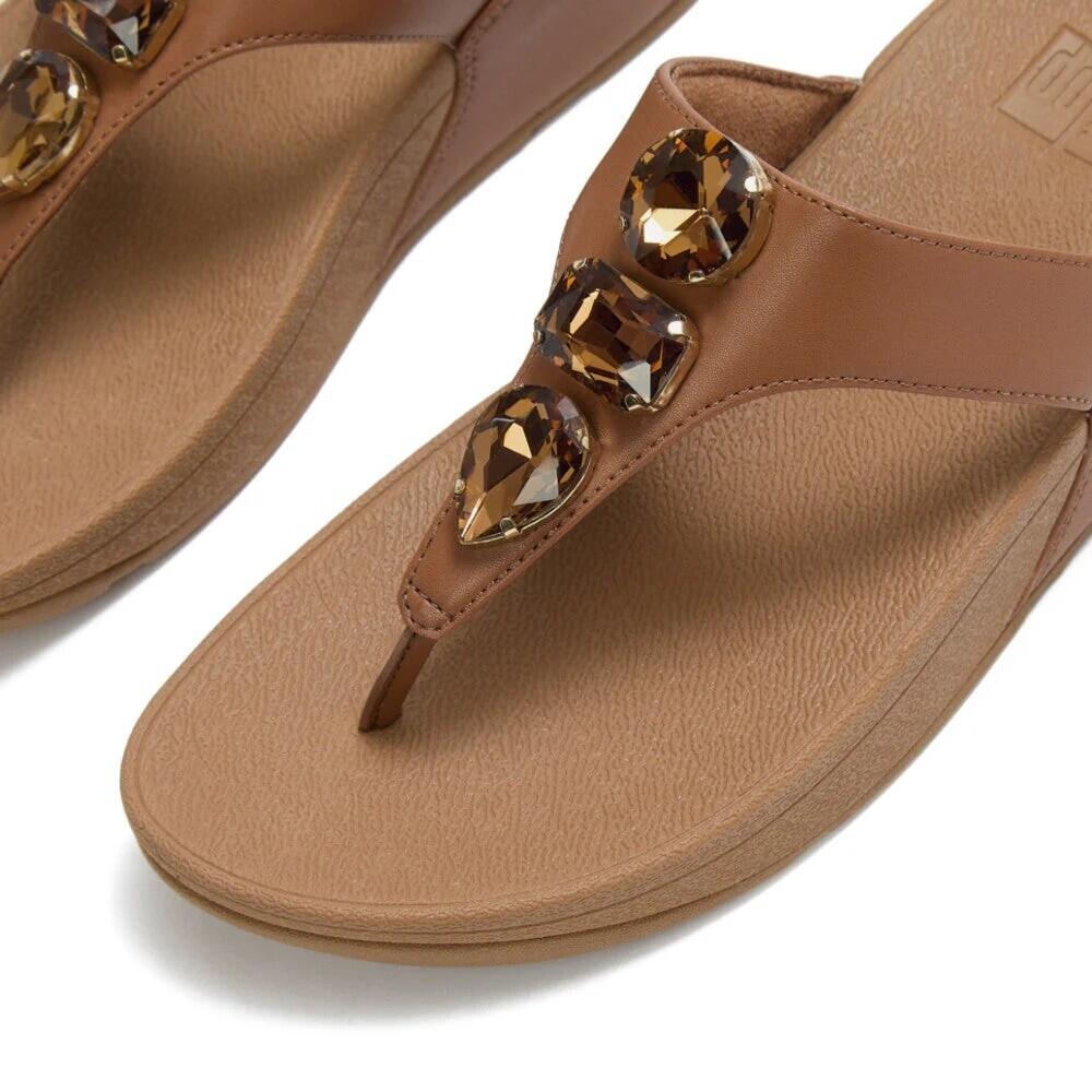 Fitflop Lulu Ultra Jewel - Chanclas Mujer Camel 4/7