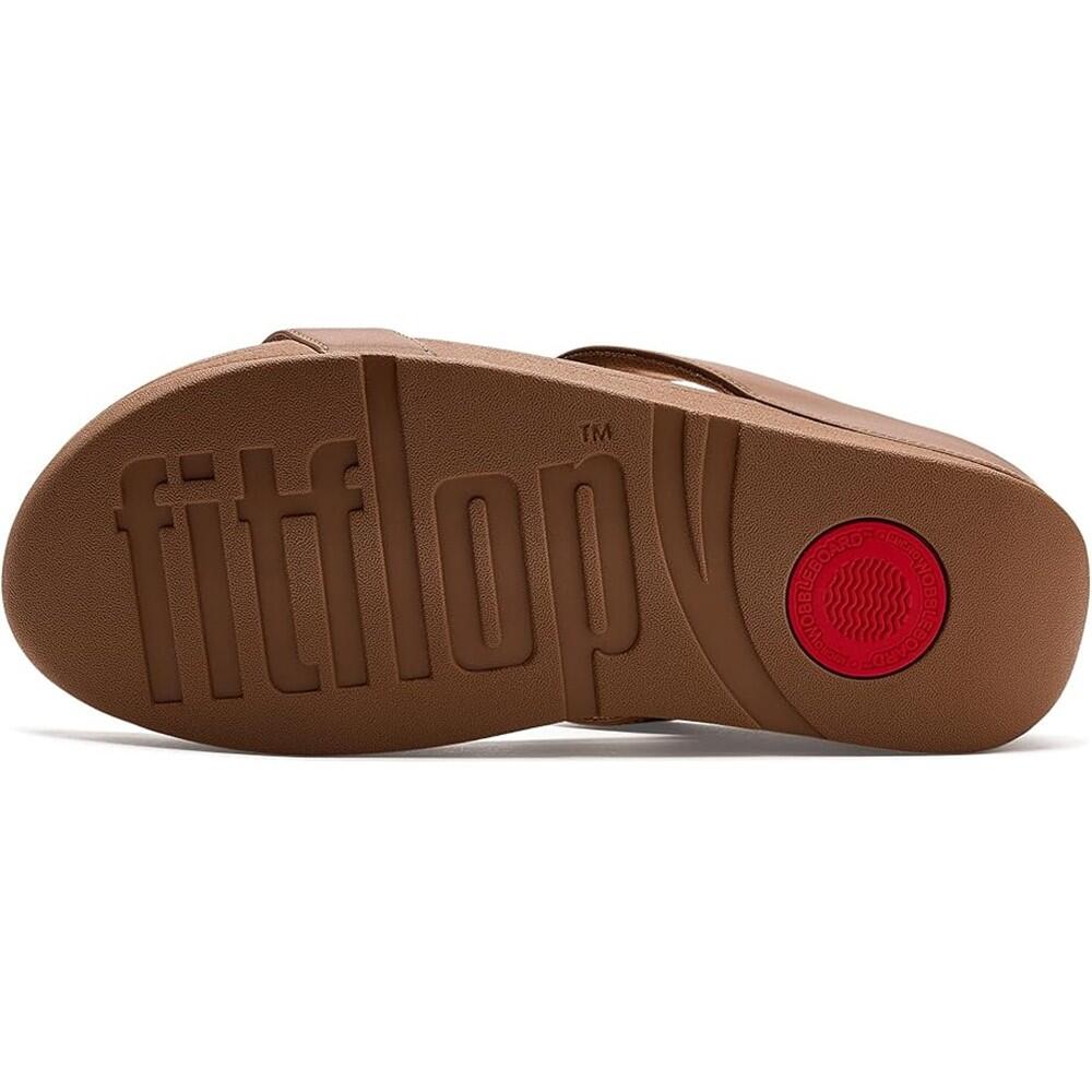 Fino Marbled-stone Slides Piel Camel – Chanclas Mujer 3/7