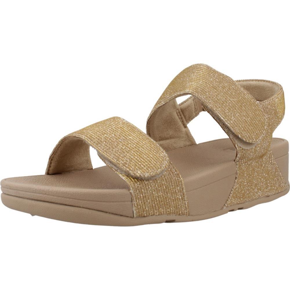 Sandalia Mujer Fitflop Lulu Adj Shimmerlux Back-strap Piel Beig 2/7