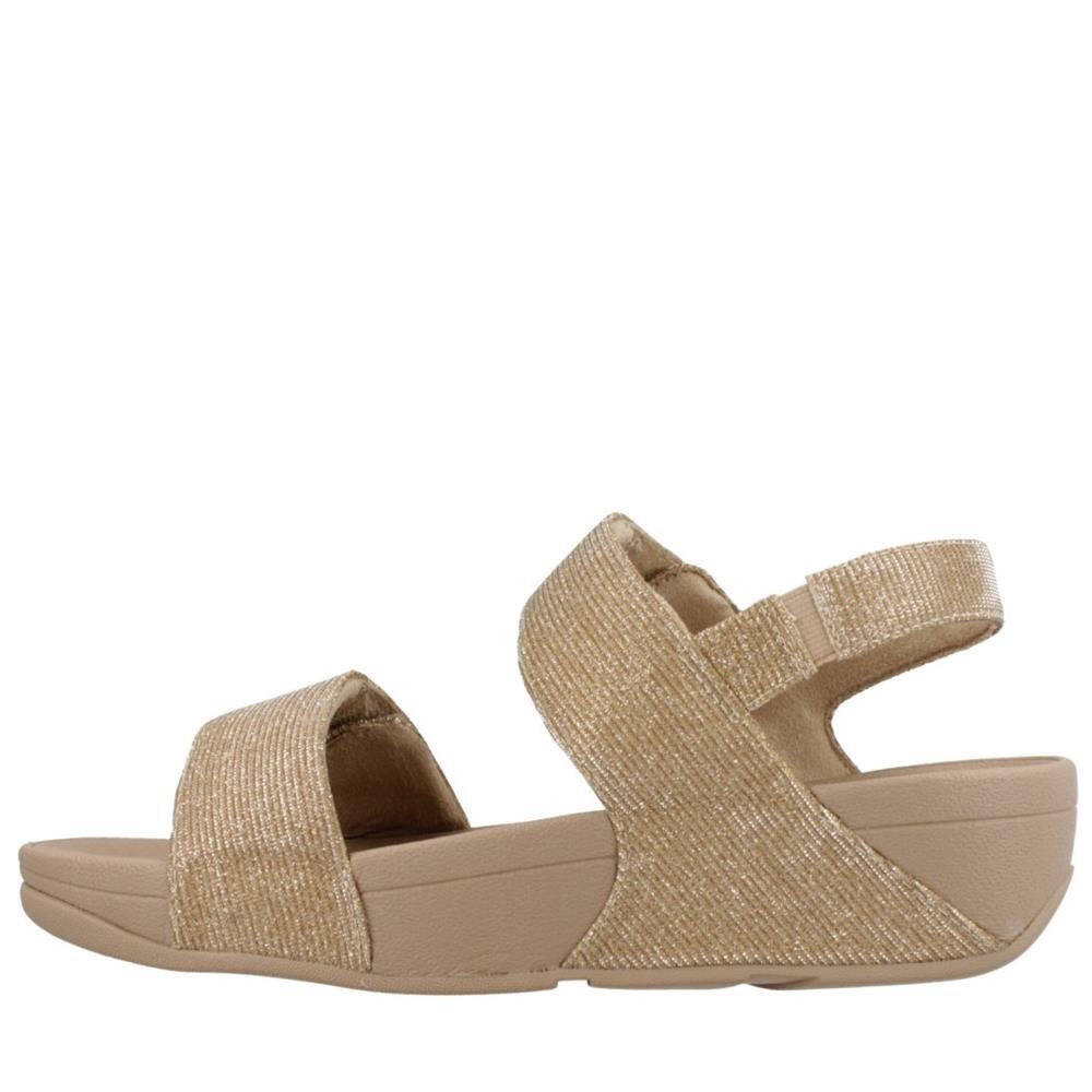 Sandalia Mujer Fitflop Lulu Adj Shimmerlux Back-strap Piel Beig 5/7