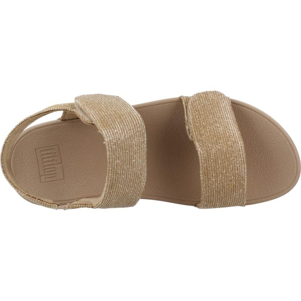 Sandalia Mujer Fitflop Lulu Adj Shimmerlux Back-strap Piel Beig 6/7
