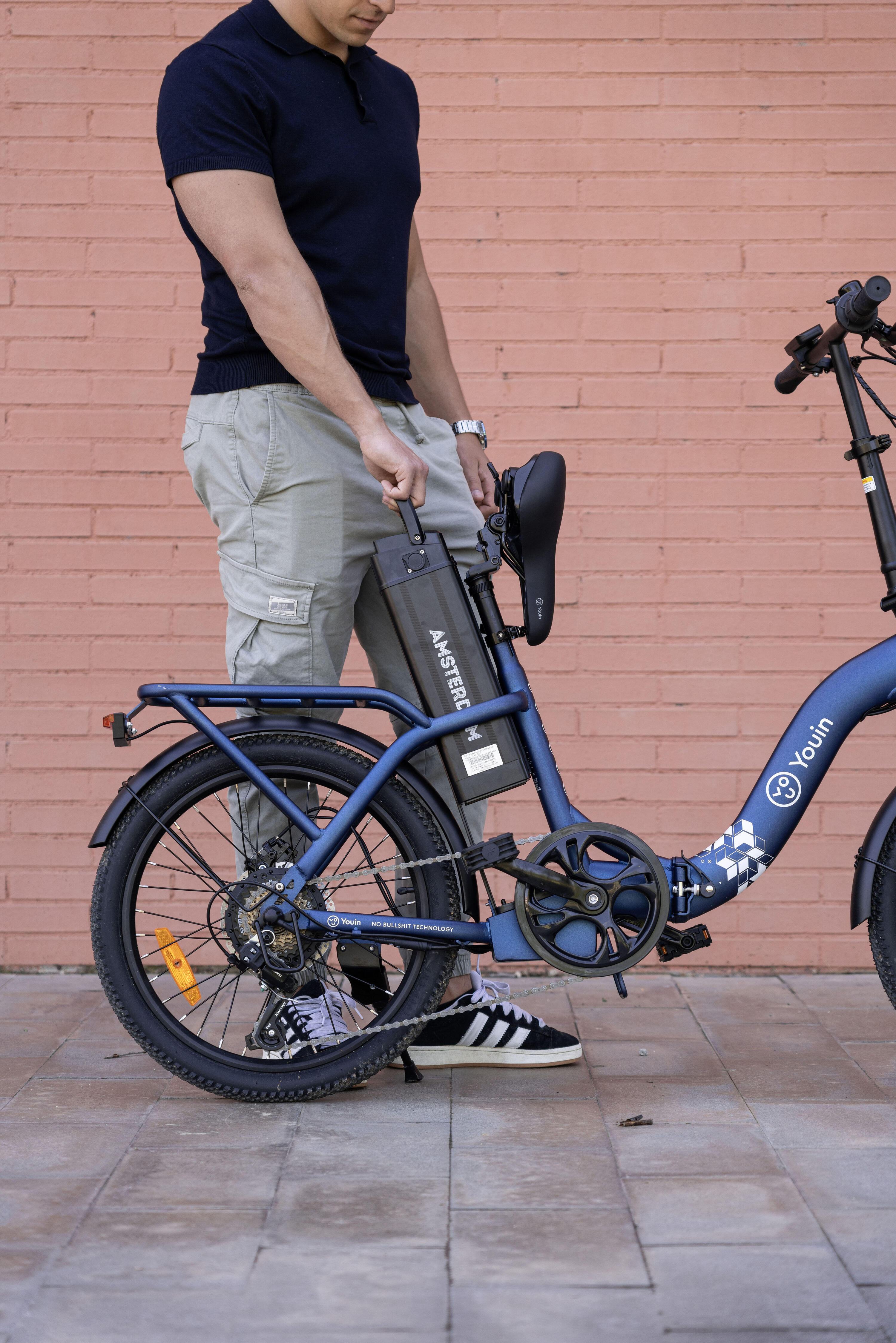 Bicicletta elettrica pieghevole YOUIN Amsterdam BK1003 20" 250W 45 km 6/9