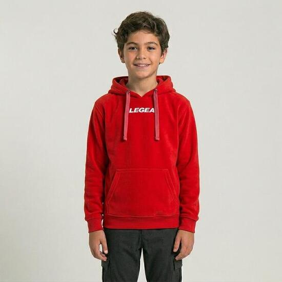 Chłopięca bluza treningowa z kapturem czerwona Spalato