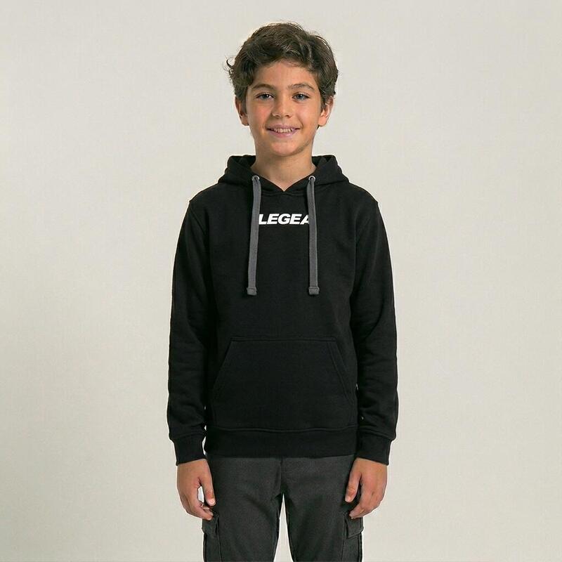 Junior Running Hanorac Traspirant cu Glugă Negru Spalato
