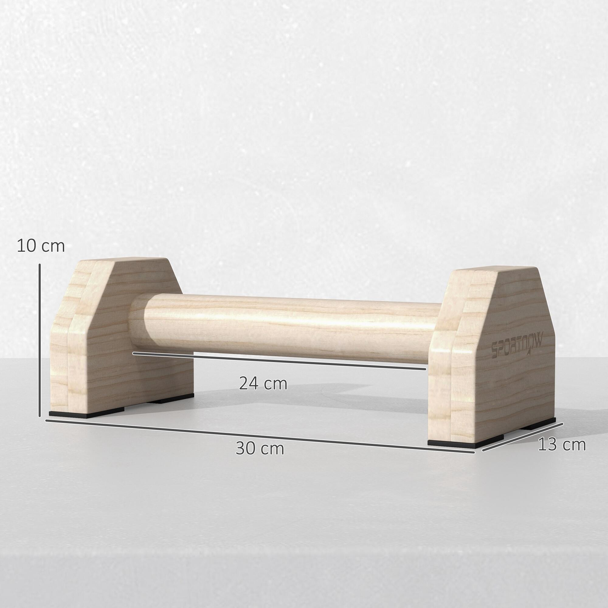 Paralelas Calistenia SPORTNOW 30x13x10 cm Madera Natural 3/7