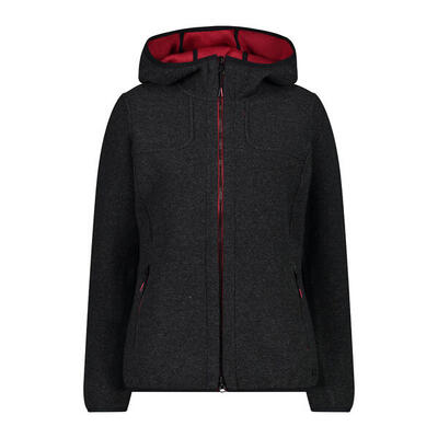 Dames lamswollen hoodie cmp