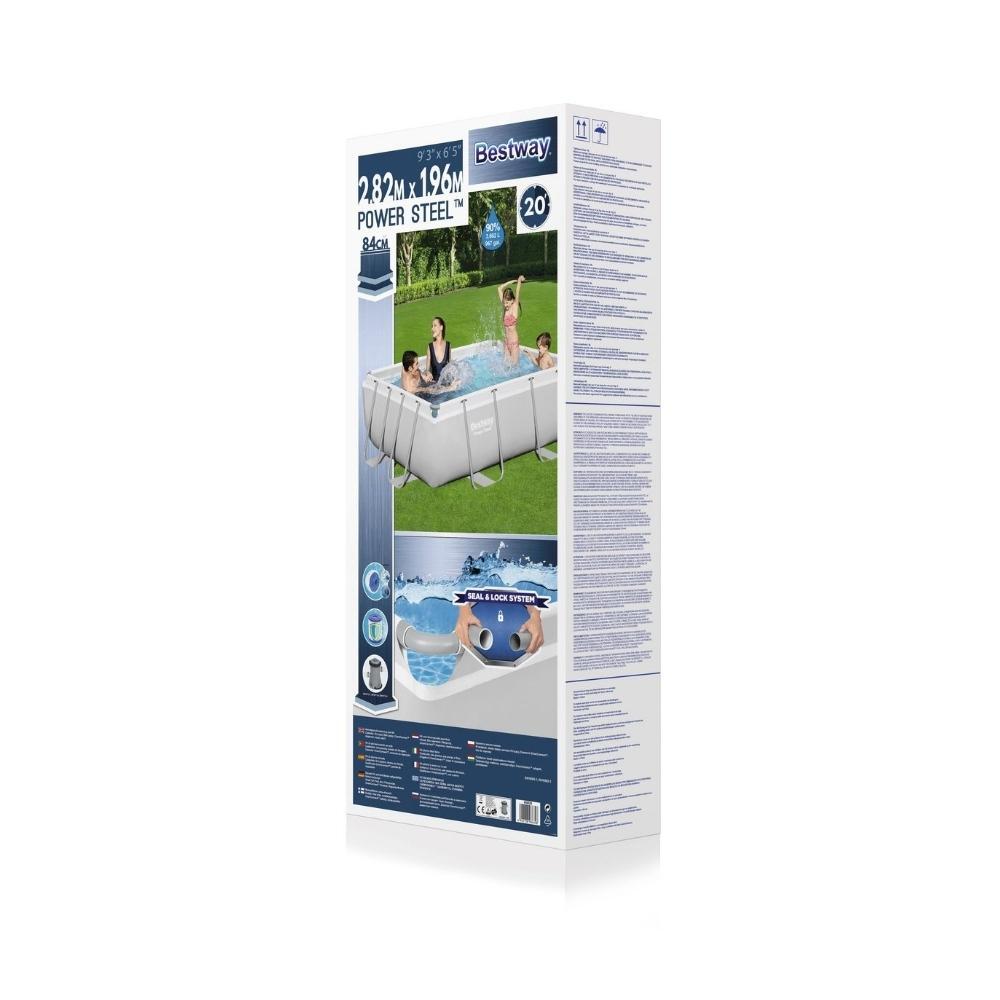 Bestway - Power Steel - Schwimmbeckund mit Filterpumpe - 282x196x84 cm 4/7