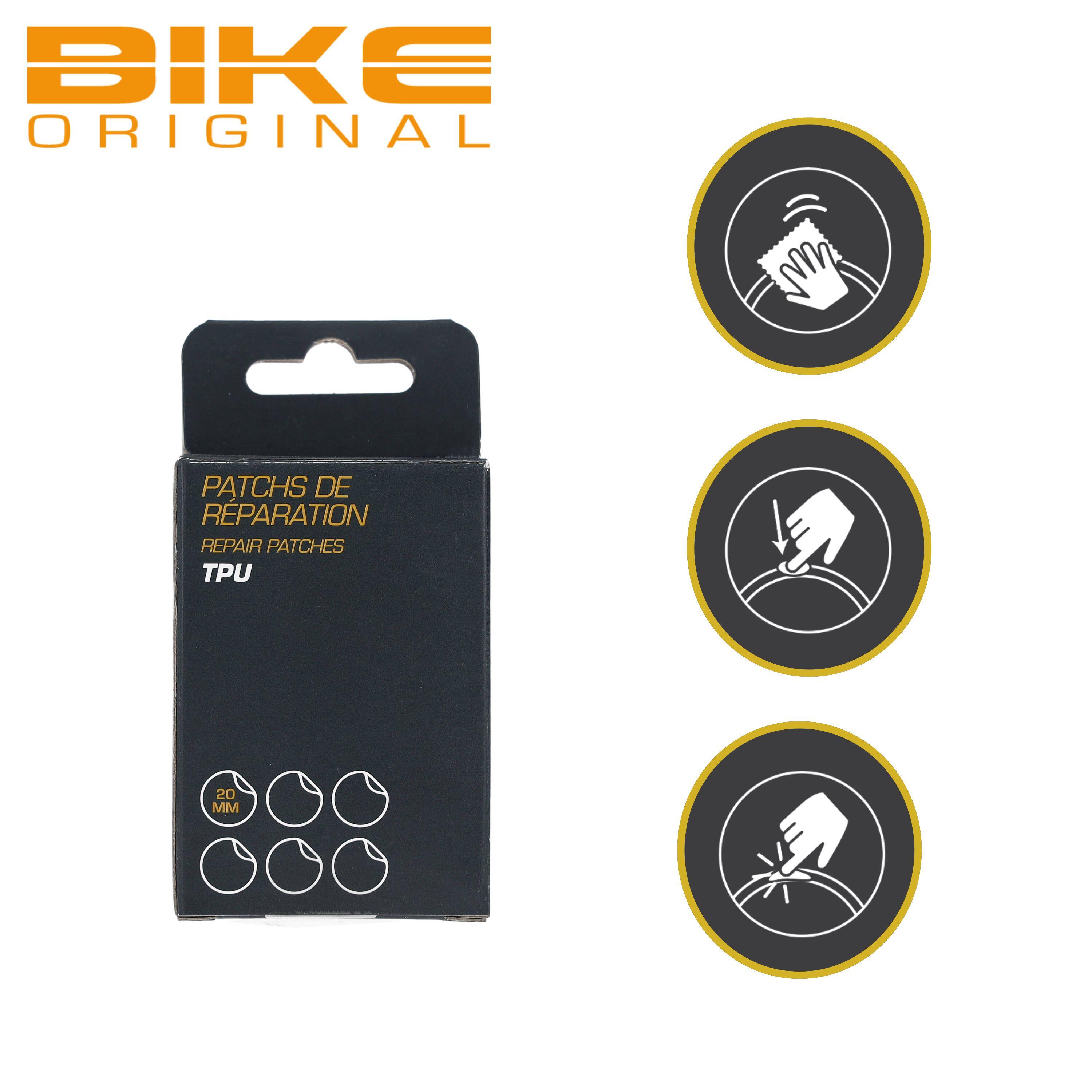 Lot de 2 boites de 6 Patchs de Réparation Chambre à Air TPU Vélo 5/6