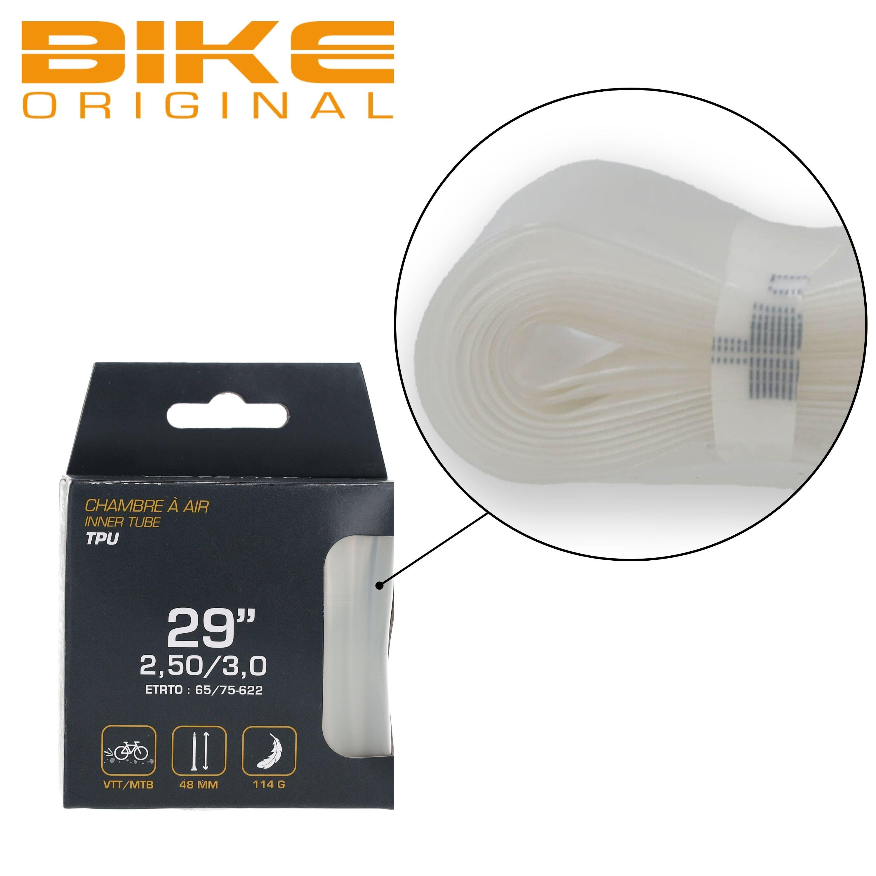 Lot de 2 Chambres à Air TPU VTT/ FAT BIKE 29” x 2.50–3.0 – Presta - 114g 5/7