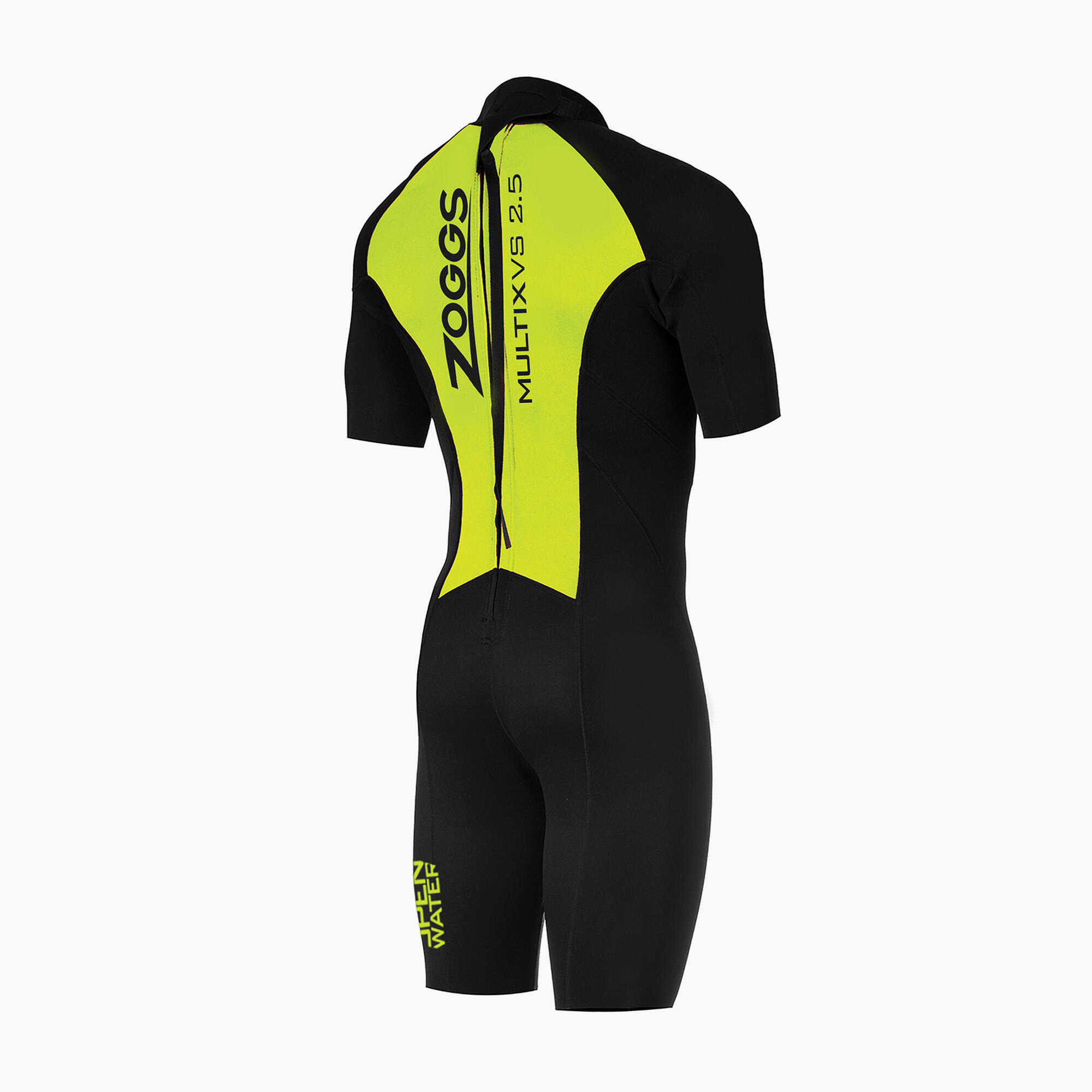 Pianka do pływania męska Zoggs OW Multix VS 2,5 mm black/lime 2/3