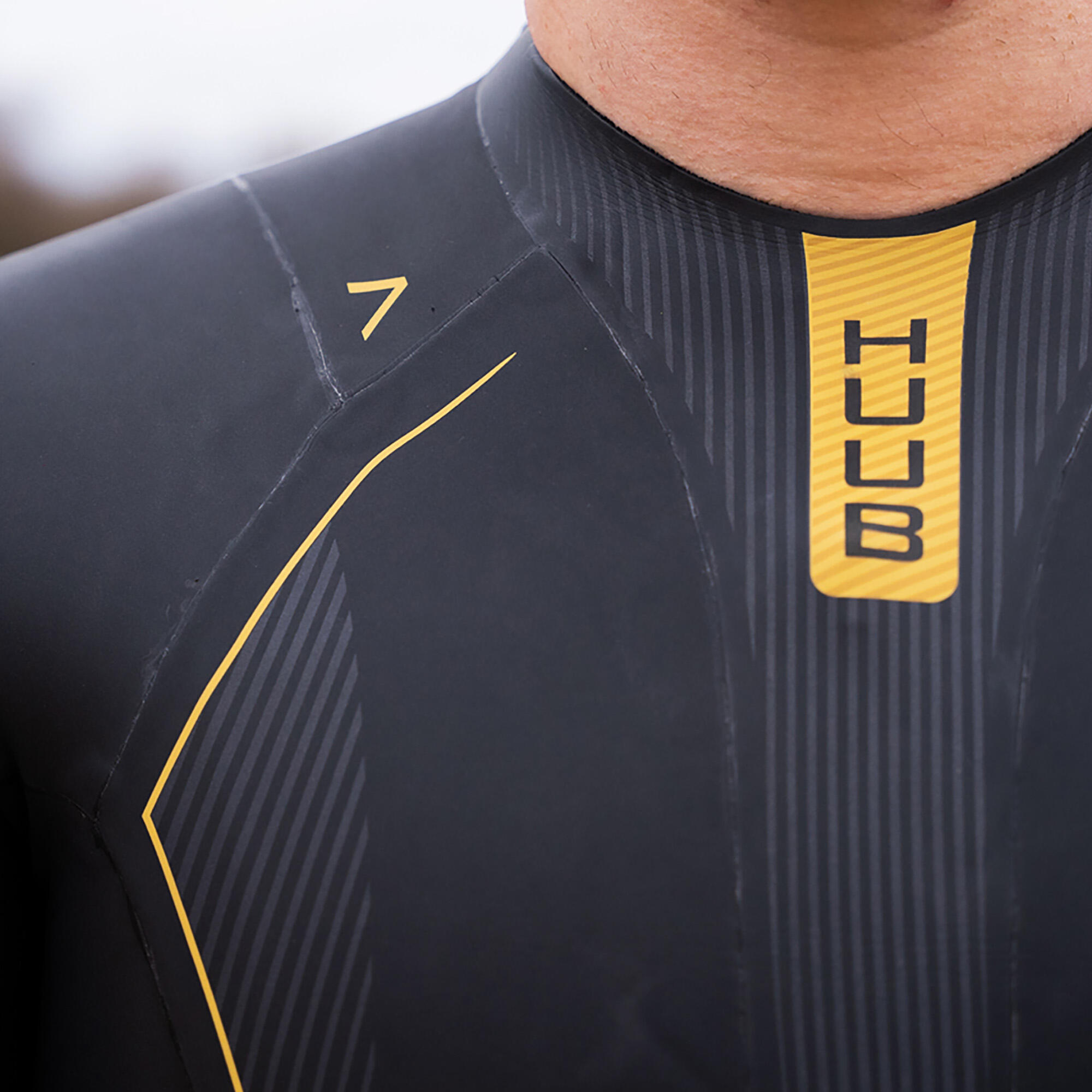Pianka triathlonowa męska HUUB Alchemy 3:5 mm black/grey/gold 4/7