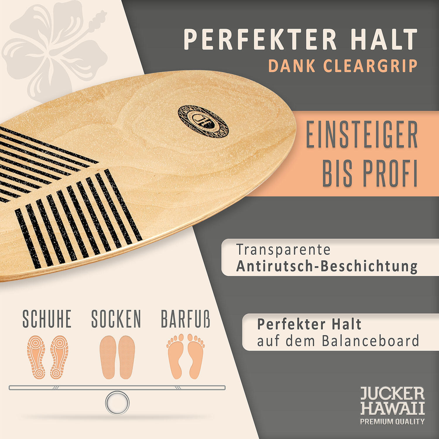 Balanceboard LOCAL OCEAN Set XL | Korkrolle + Korkmatte + Halbkugel 3/7