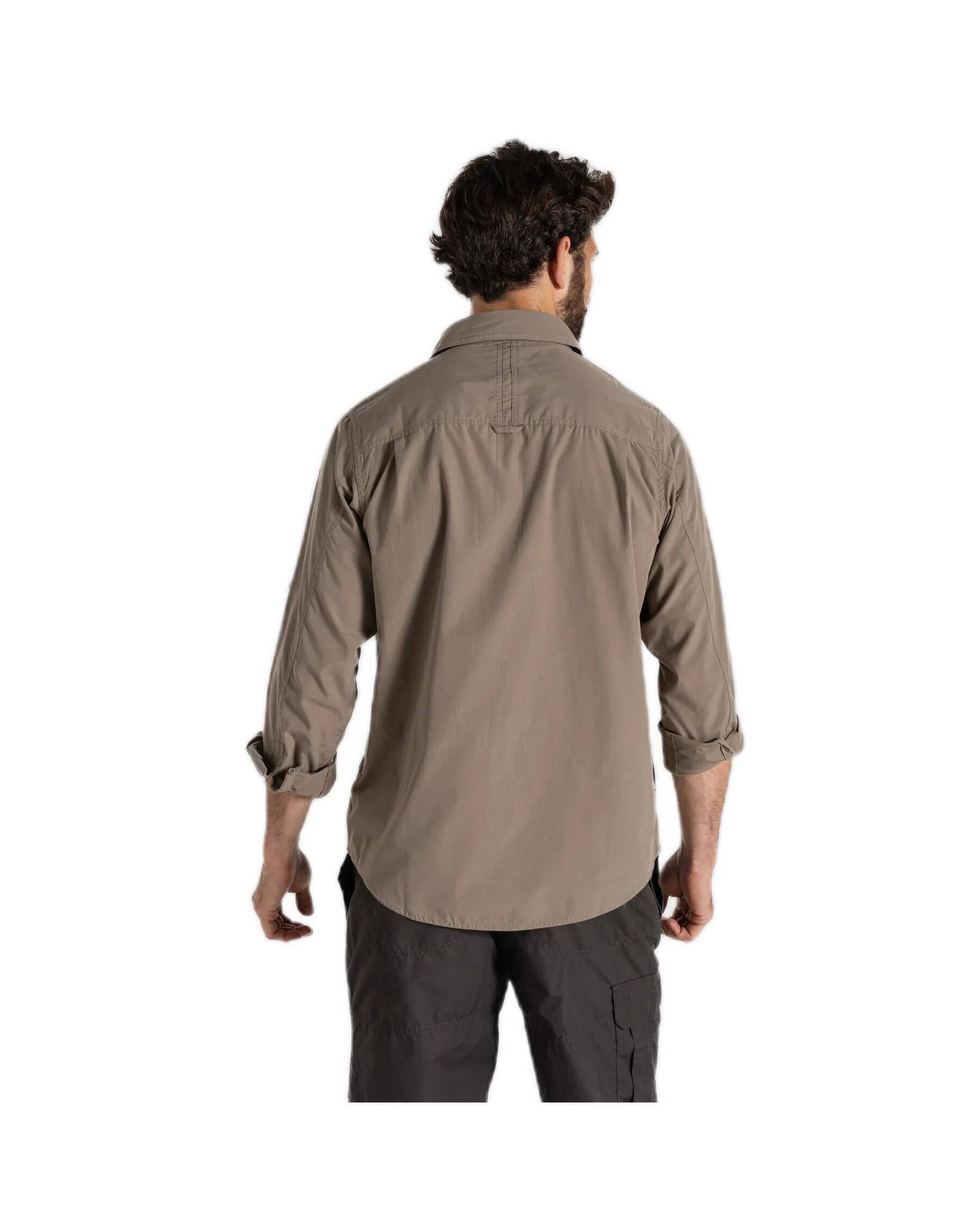 Craghoppers Men's Kiwi Long-Sleeved Shirt Pebble -  3