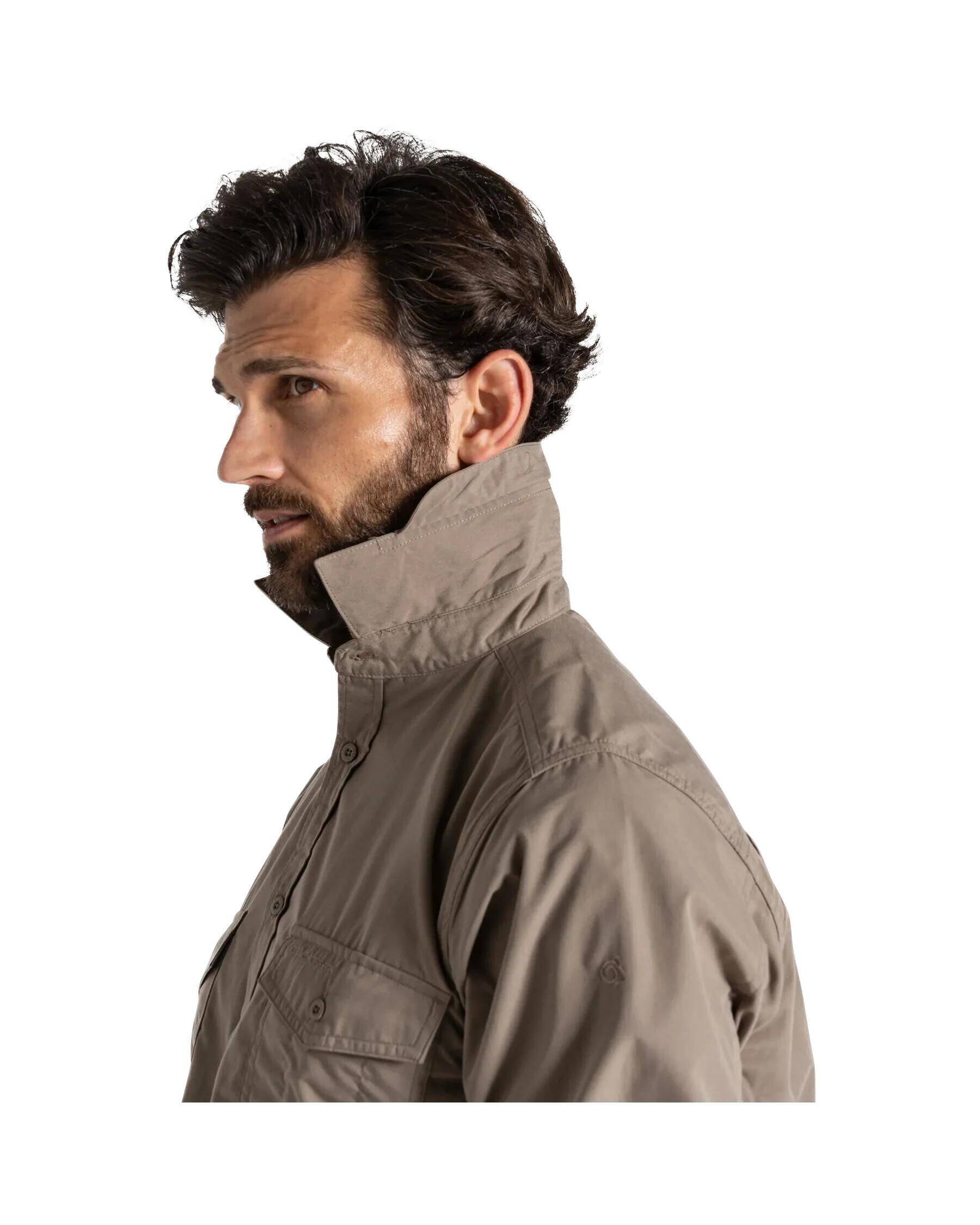 Craghoppers Men's Kiwi Long-Sleeved Shirt Pebble -  5