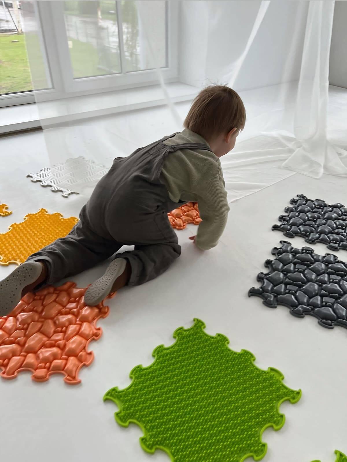 Kinderen Sensorische Montessori Mat 25x25 cm Animal Trio Meerkleurig 7/7