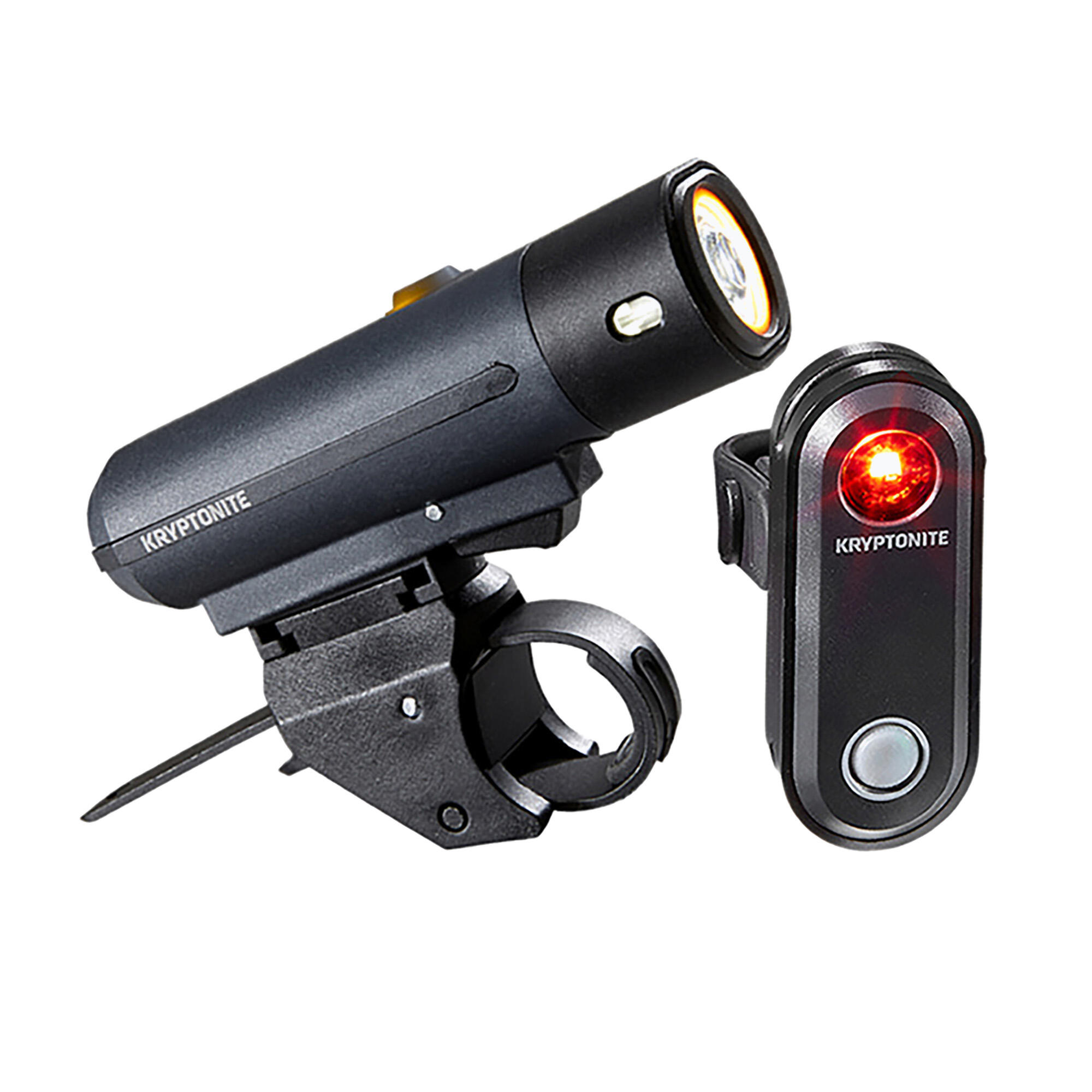 Zestaw lampek rowerowych Kryptonite Street F-300/Avenue R-30 set black 2/2