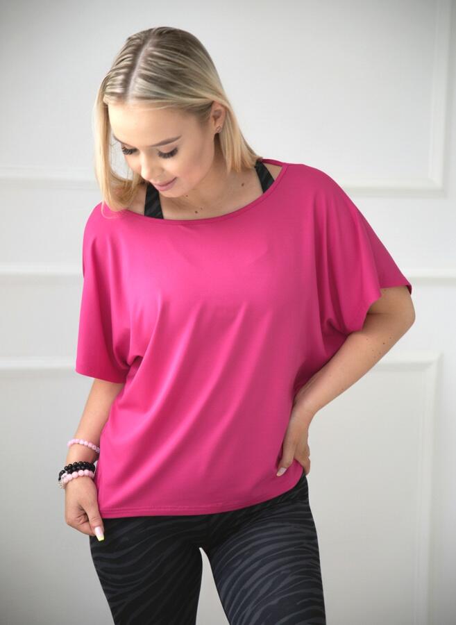 Blouse ample de danse pour femme Salsa raspberry 2skin 4/5