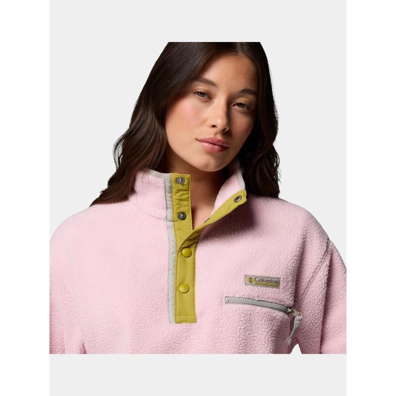 Pulover polar Helvetia II Cropped Half Snap Fleece femei