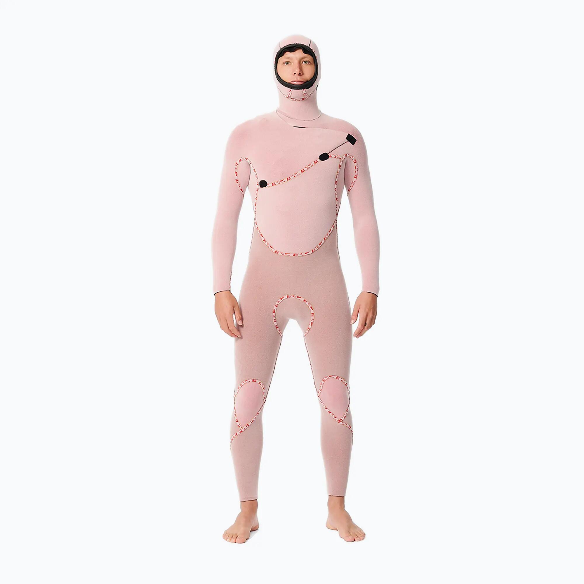 Pianka do pływania męska Rip Curl Flashbomb 6/4mm Hooded Chest Zip black 3/3