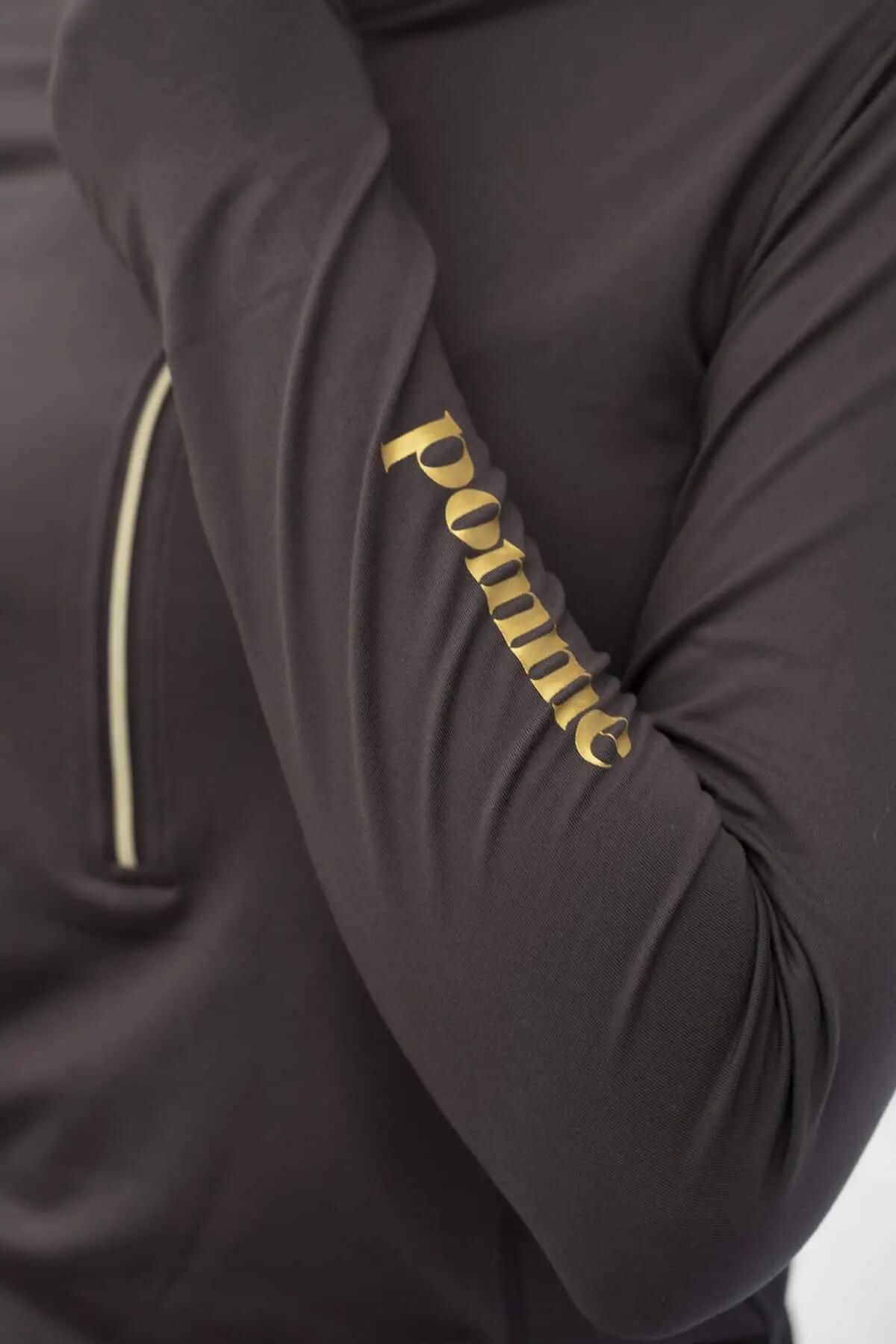 Paris Soft Zip - Maglia con zip, cioccolato 2/4
