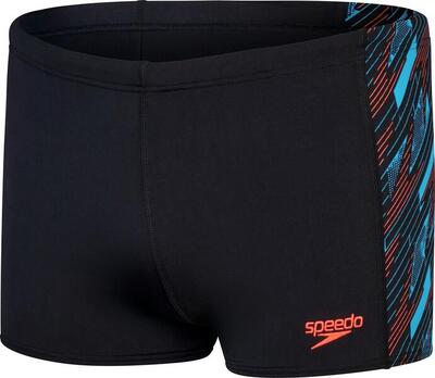 Speedo hyper boom panel badpak zwart / rood