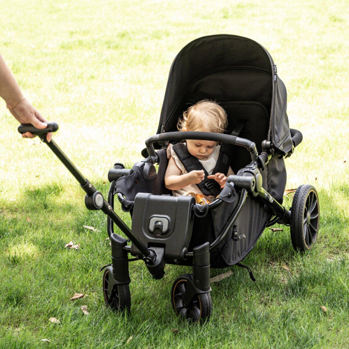 Qplay Go Cargo – Opvouwbare Kinderwagen & Bolderkar - Zwart 3/7