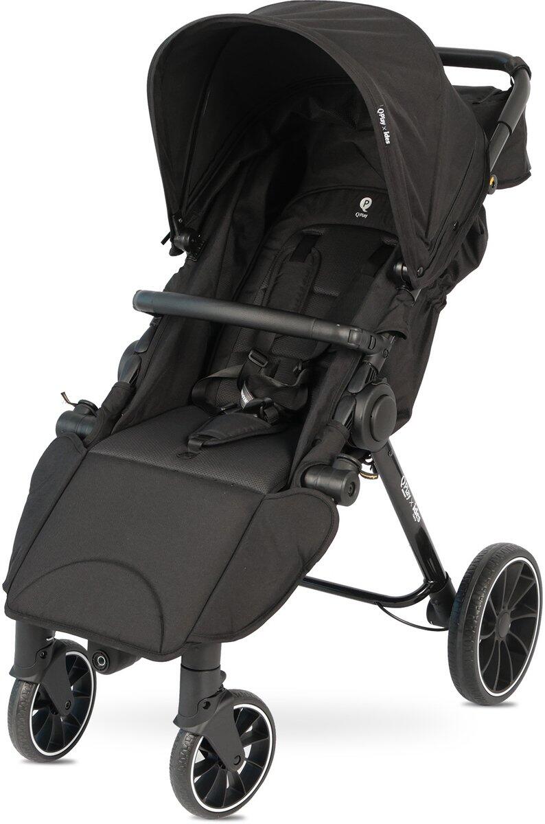Qplay Go Cargo – Opvouwbare Kinderwagen & Bolderkar - Zwart 2/7