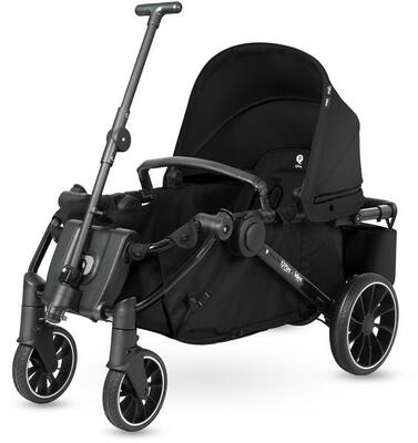 Qplay go cargo – opvouwbare kinderwagen & bolderkar - zwart
